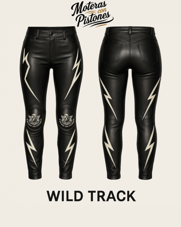 Pantalón de moto mujer WILD TRACK a medida  Moteras con Pistones - Imagen 2